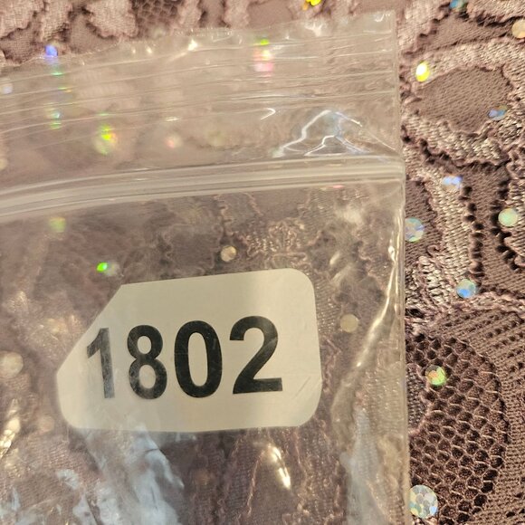 R&M Richards Elegant Lavender Lace Jacket Tiered Dress 18W formal party glitz - Picture 15 of 16